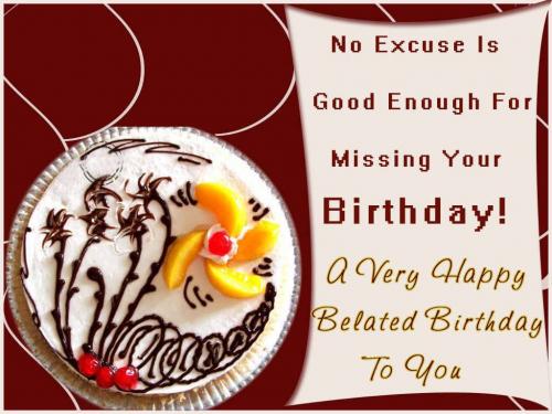 Belated Happy Birthdauy