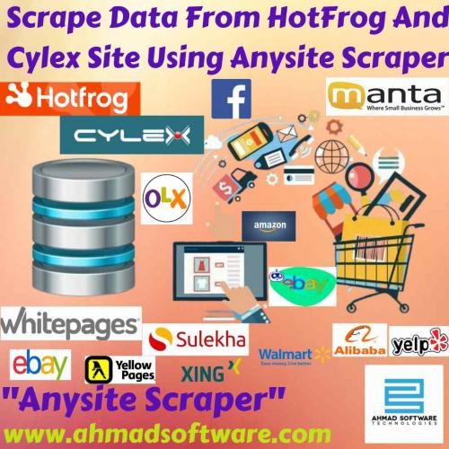 Scrape data from HotFrog and Cylex site using Anysite Scraper
