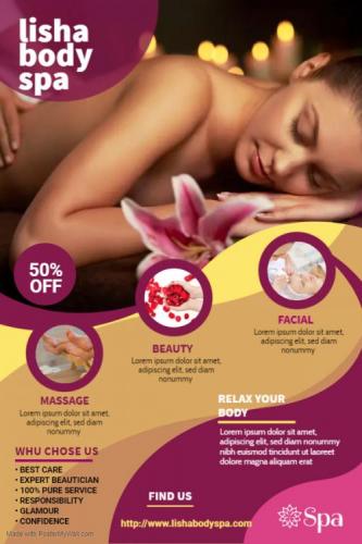 Beauty  Spa Banner design - Made with PosterMyWall