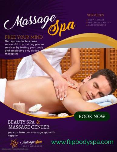 Massage and beauty  Spa center poster design - Made with PosterMyWall (1)