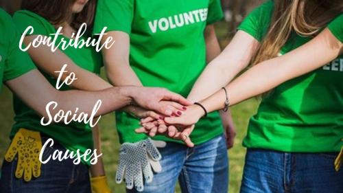Contribute to Social Causes
