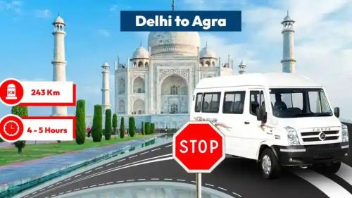 Delhi to agra