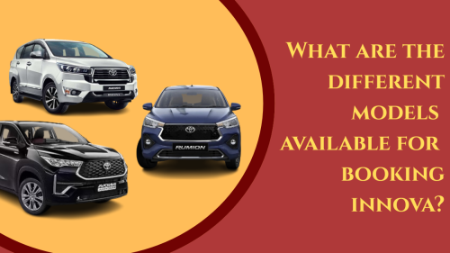 What are the different models available for booking innova