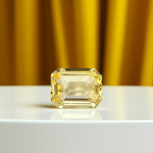 Radiant Emerald-Cut Yellow Sapphire