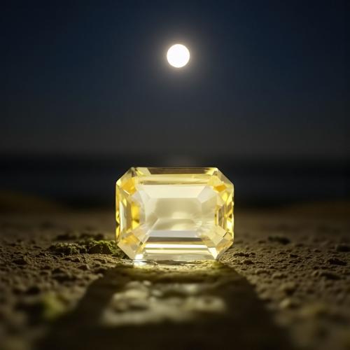 Weak Moon in Astrology - Effects and Remedies With Yellow Sapphire
