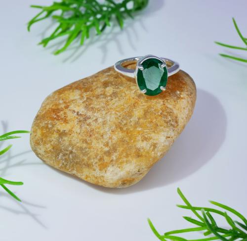 Certified Natural Emerald Ring for Timeless Elegance