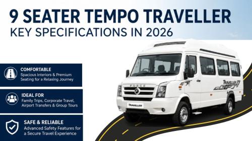 What Are the Key Specifications of a 9 Seater Tempo Traveller in 2026