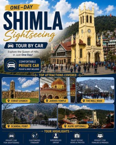 Best Shimla One Day Tour | Complete Sightseeing in 24 Hours
