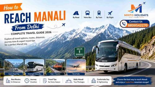How to Reach Manali from Delhi Best Travel Options, Routes, Distance & Expert Tips (2026 Guide)