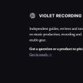 Violet Recording